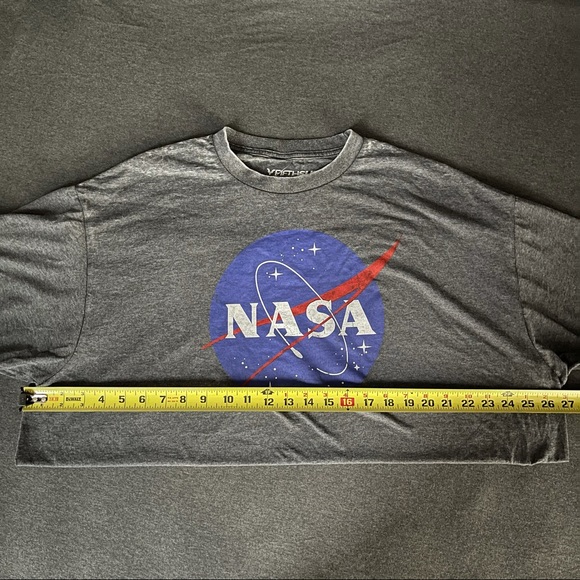 NASA Short Sleeve Graphic T-Shirt Soot Black - Picture 3 of 4